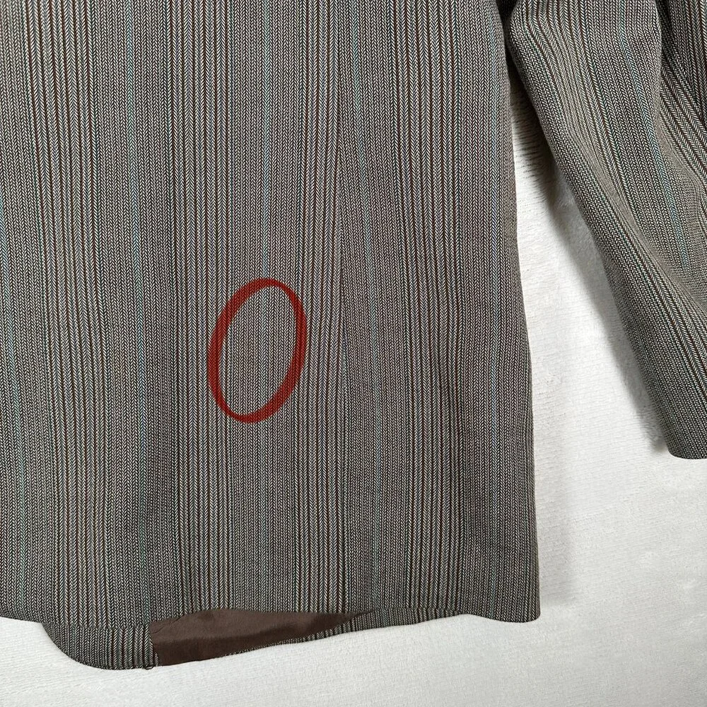 Hugo Boss Aamon Blazer Men Size 44R Two-Button Jacket Cotton Blend Made Slovenia - Picture 12 of 16